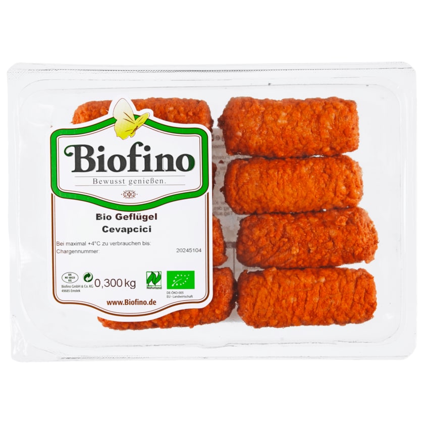 Biofino Bio Geflügel Cevapcici 300g